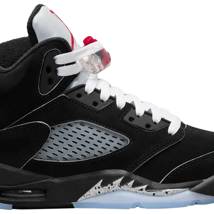 Nike Grade School Womens Air Jordan 5 OG Retro Sneakers - 'Black Metallic Reimagined'