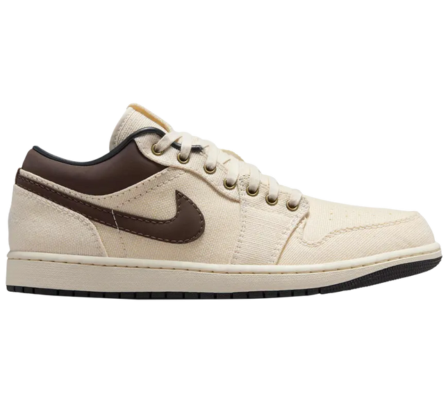 Nike Mens Air Jordan 1 Low Premium 'Ivory Baroque Brown'
