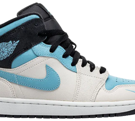 Nike Mens Air Jordan 1 Mid SE 'Summit White Blue Chill'
