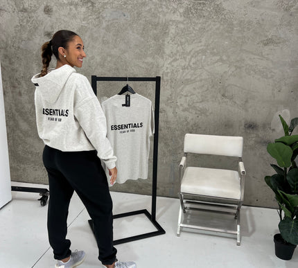 Fear of God Essentials Pullover Hoodie 'Light Oatmeal'
