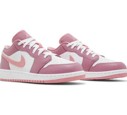 Nike Grade School Womens Air Jordan 1 Low Sneakers - 'Desert Berry'