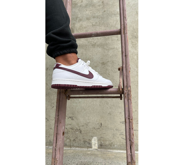 Nike Mens Dunk Low Sneakers - 'White Night Maroon'