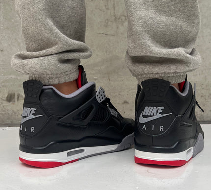 Nike Mens Jordan 4 Retro Sneakers - 'Bred Reimagined'