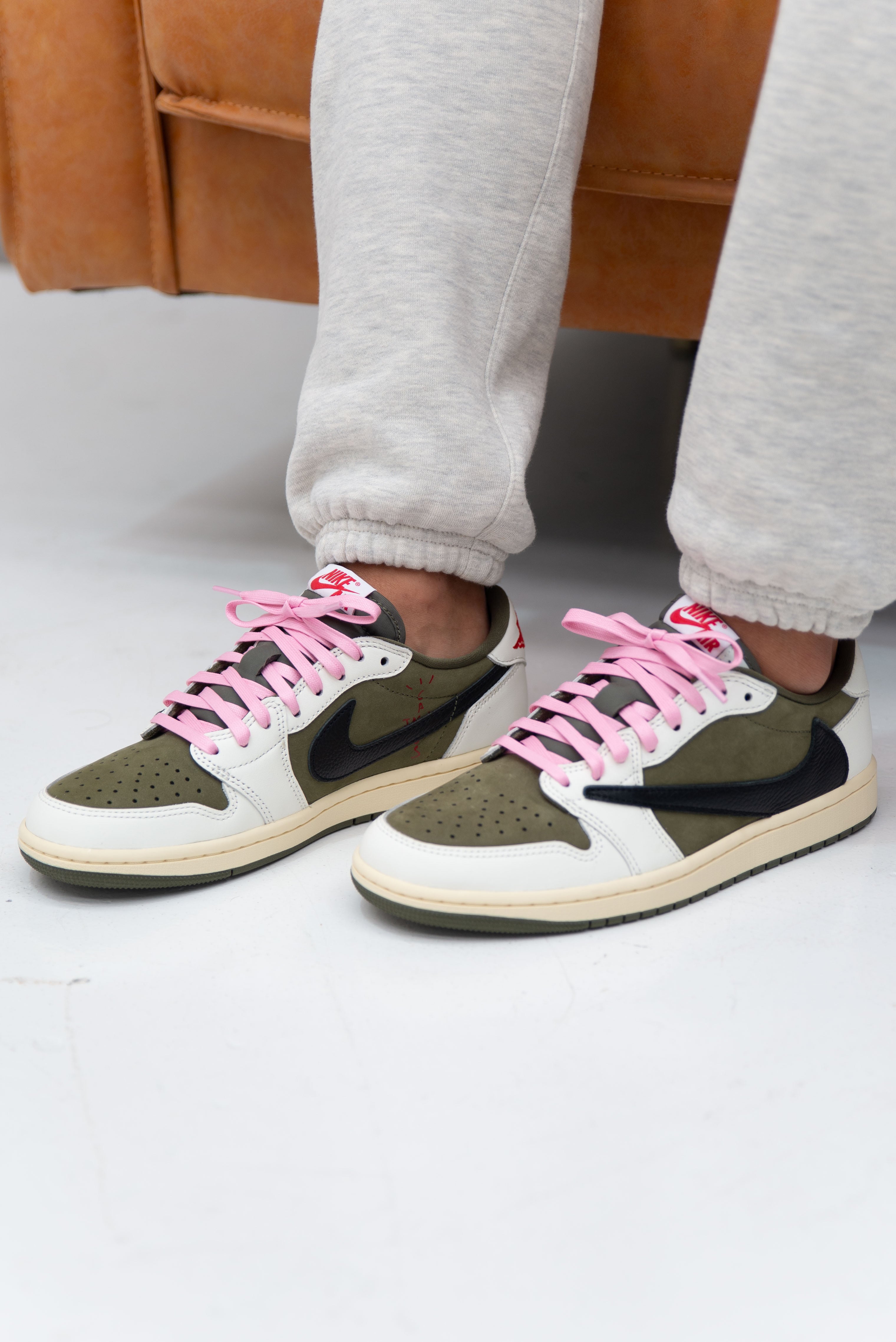 Laces Travis Scott Lacci Rosa Olive Travis Scott Scarpe Lacci Rosa