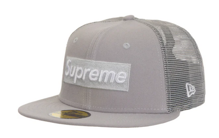 Supreme Box Logo Mesh Back New Era Cap (SS24) GRAY