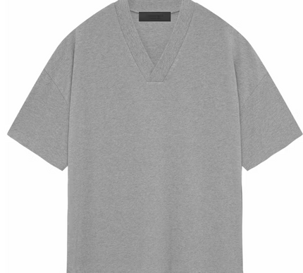 Fear of God Essentials V-Neck Tee Dark Heather Oatmeal