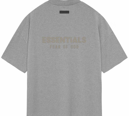 Fear of God Essentials V-Neck Tee Dark Heather Oatmeal
