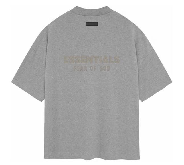 Fear of God Essentials V-Neck Tee Dark Heather Oatmeal