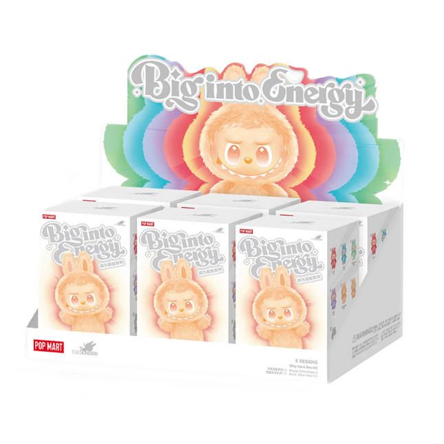 POP MART Labubu The Monsters Big into Energy Series Vinyl Plush Pendant Sealed Case (6 Blind Boxes)