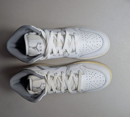 EX-DISPLAY - Nike Grade School Womens Air Jordan 1 Mid Sneakers - 'Vintage Grey'