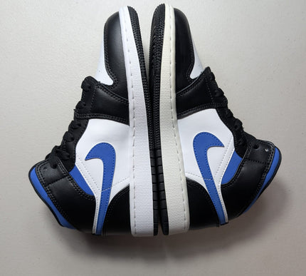 EX-DISPLAY - Nike Grade School Womens Air Jordan 1 Mid Sneakers - 'Racer Blue'