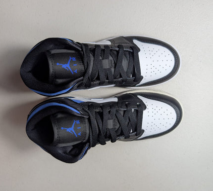 EX-DISPLAY - Nike Grade School Womens Air Jordan 1 Mid Sneakers - 'Racer Blue'