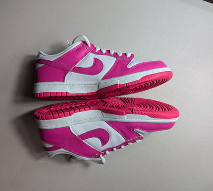 EX-DISPLAY - Nike Grade School Womens Dunk Low Sneakers - 'Laser Fuchsia'