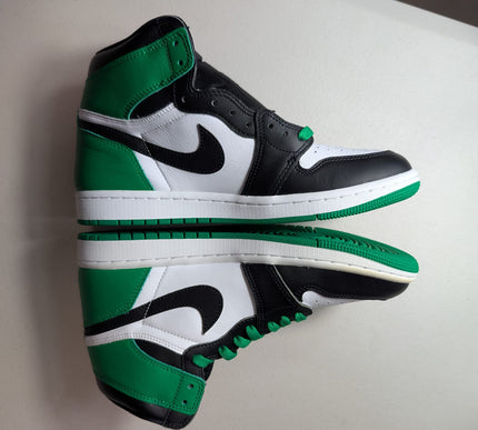 EX-DISPLAY - Nike Mens Air Jordan 1 Retro High OG Sneakers - 'Lucky Green'