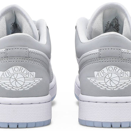 Nike Womens Air Jordan 1 Low Sneakers - 'White Wolf Grey'