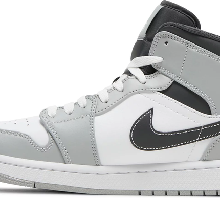 Nike Mens Air Jordan 1 Mid Sneakers - 'Light Smoke Grey'