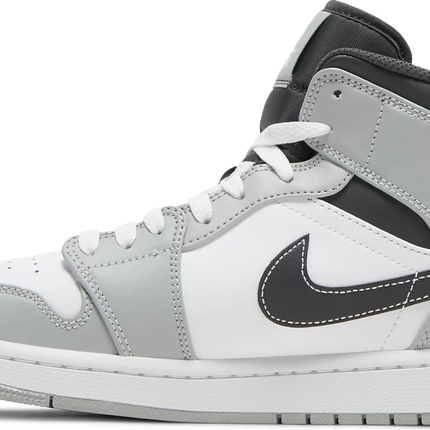 Nike Mens Air Jordan 1 Mid Sneakers - 'Light Smoke Grey'