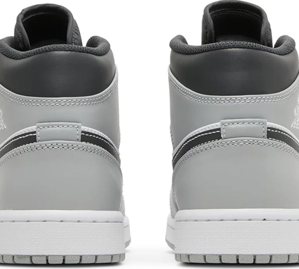 Nike Mens Air Jordan 1 Mid Sneakers - 'Light Smoke Grey'