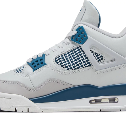 Nike Mens Jordan 4 Retro Sneakers - 'Military Blue' (2024)