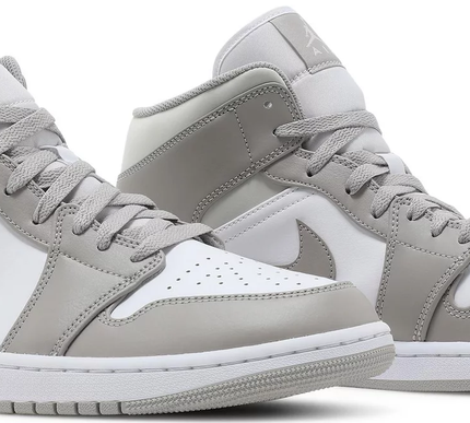 Nike Mens Air Jordan 1 Mid Sneakers - 'College Grey'