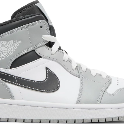 Nike Mens Air Jordan 1 Mid Sneakers - 'Light Smoke Grey'