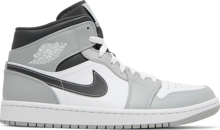 Nike Mens Air Jordan 1 Mid Sneakers - 'Light Smoke Grey'
