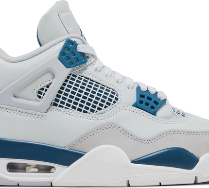 Nike Mens Jordan 4 Retro Sneakers - 'Military Blue' (2024)