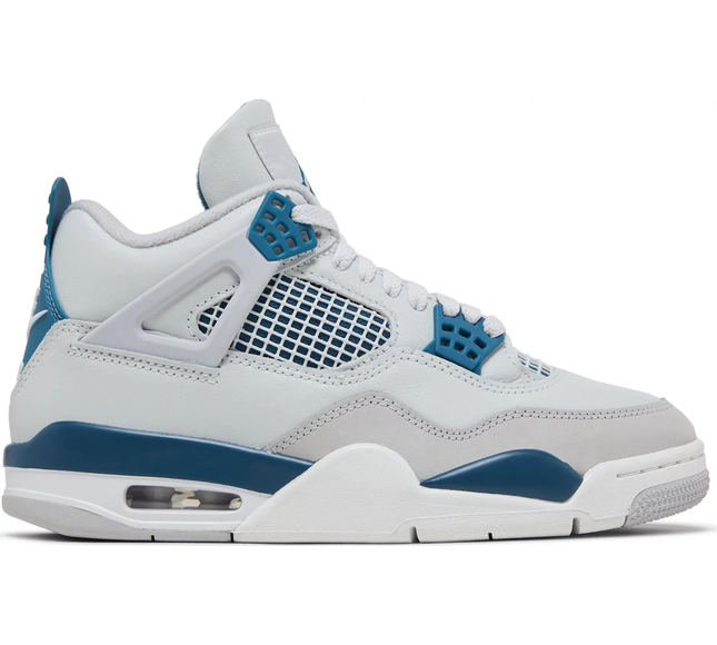Nike Mens Jordan 4 Retro Sneakers - 'Military Blue' (2024)