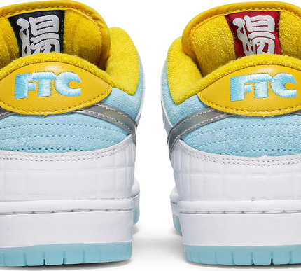 Nike Mens FTC x Dunk Low SB Sneakers - 'Lagoon Pulse'
