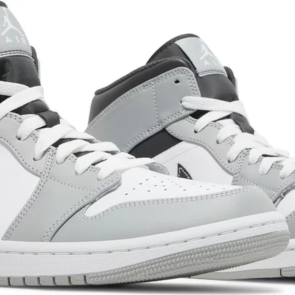 Nike Mens Air Jordan 1 Mid Sneakers - 'Light Smoke Grey'