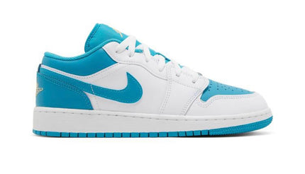 Nike Grade School Womens Air Jordan 1 Low Sneakers - 'Aquatone'