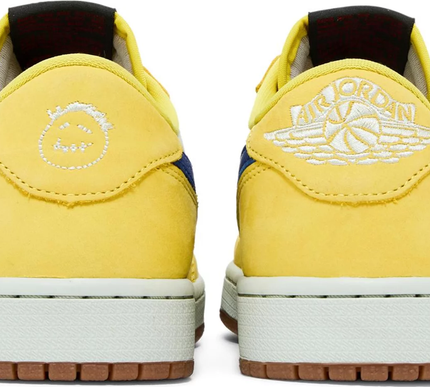 Nike Womens Travis Scott x Air Jordan 1 Retro Low OG SP Sneakers - 'Canary'
