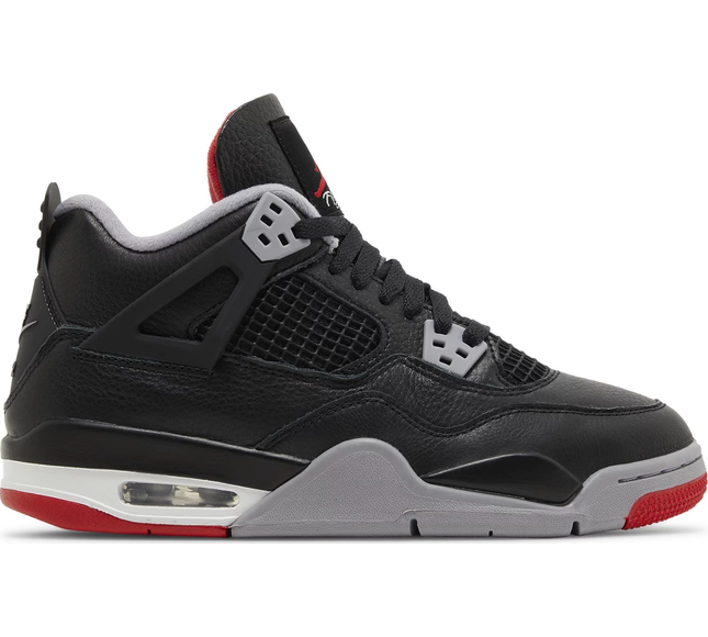 Nike Grade School Womens Air Jordan 4 Retro Sneakers - 'Bred Reimagined'