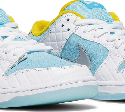 Nike Mens FTC x Dunk Low SB Sneakers - 'Lagoon Pulse'