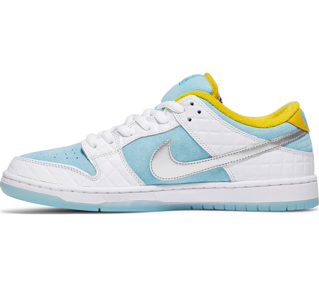 Nike Mens FTC x Dunk Low SB Sneakers - 'Lagoon Pulse'