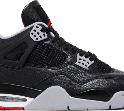 Nike Mens Jordan 4 Retro Sneakers - 'Bred Reimagined'