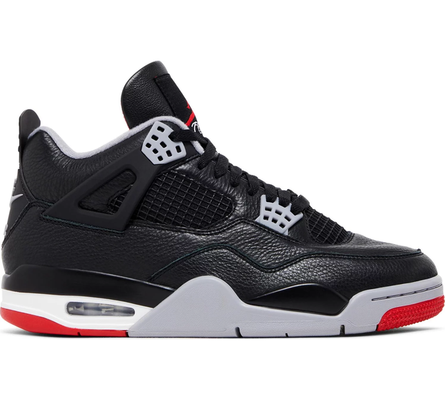 Nike Mens Jordan 4 Retro Sneakers - 'Bred Reimagined'