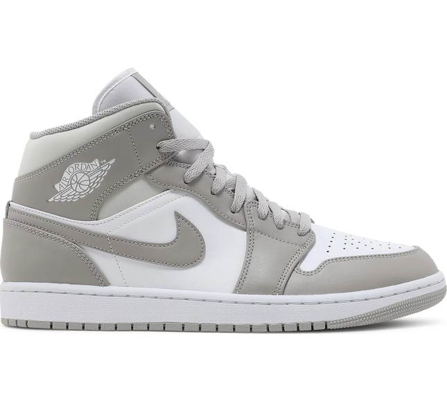 Nike Mens Air Jordan 1 Mid Sneakers - 'College Grey'