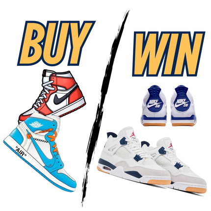 $5 STICKER - CHANCE TO WIN Nike SB x Air Jordan 4 Retro - 'Navy Gum'
