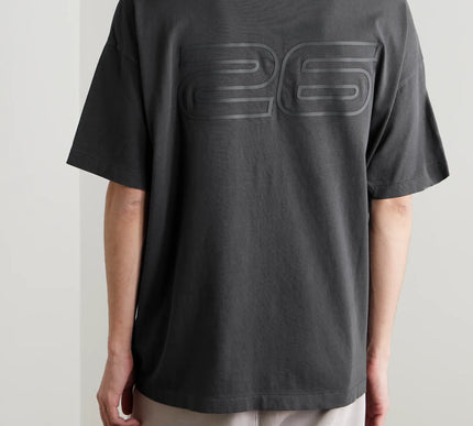 FEAR OF GOD ESSENTIALS 90s Oversized Logo-Print Cotton-Jersey T-Shirt - Black