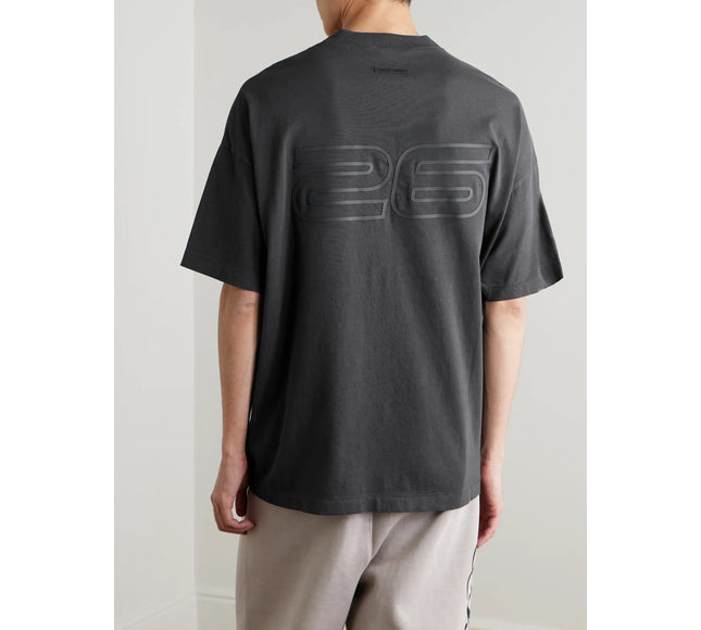 FEAR OF GOD ESSENTIALS 90s Oversized Logo-Print Cotton-Jersey T-Shirt - Black