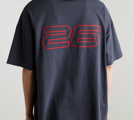 FEAR OF GOD ESSENTIALS 90s Oversized Logo-Print Cotton-Jersey T-Shirt - Dark Gray