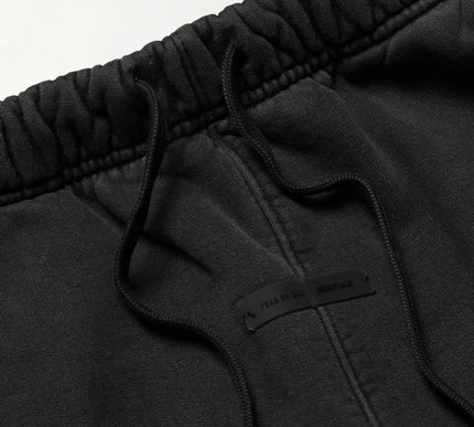 FEAR OF GOD ESSENTIALS Logo-Print Cotton-Jersey Sweatpants - Black