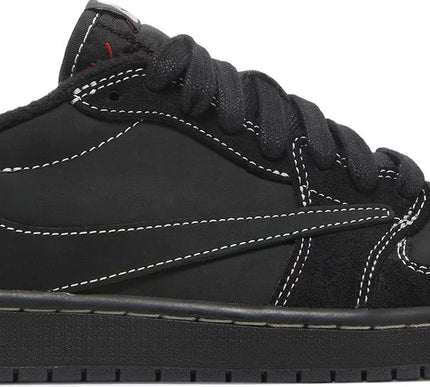 Nike Mens Travis Scott x Air Jordan 1 Low OG SP Sneakers - 'Black Phantom'