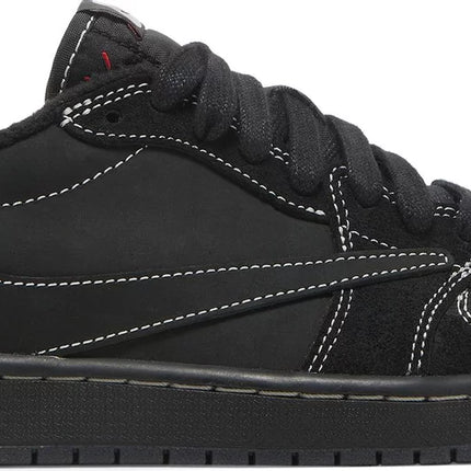 Nike Mens Travis Scott x Air Jordan 1 Low OG SP Sneakers - 'Black Phantom'