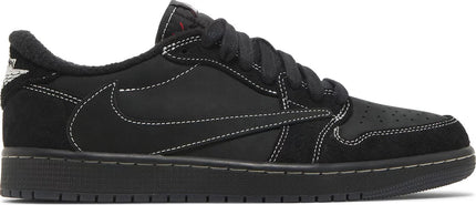 Nike Mens Travis Scott x Air Jordan 1 Low OG SP Sneakers - 'Black Phantom'