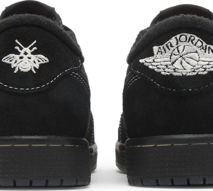 Nike Mens Travis Scott x Air Jordan 1 Low OG SP Sneakers - 'Black Phantom'
