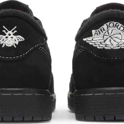 Nike Mens Travis Scott x Air Jordan 1 Low OG SP Sneakers - 'Black Phantom'