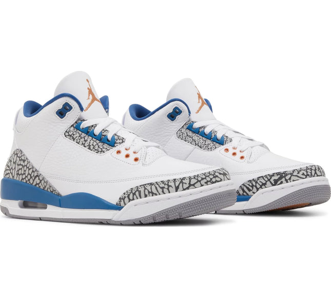 Nike Mens Air Jordan 3 Retro Sneakers - 'Washington Wizards'