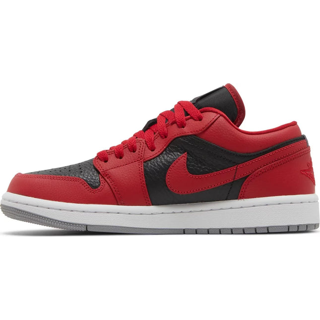 Wmns Air Jordan 1 Low SE 'Split - Gym Red Cement Grey'